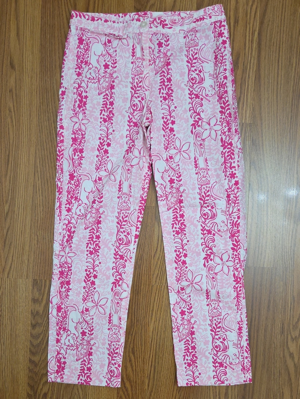 Lilly Pulitzer Boardwalk Cafe Liza Capri Pants Women's/ 0